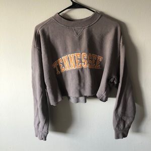 Vintage Cropped Tennessee Sweatshirt